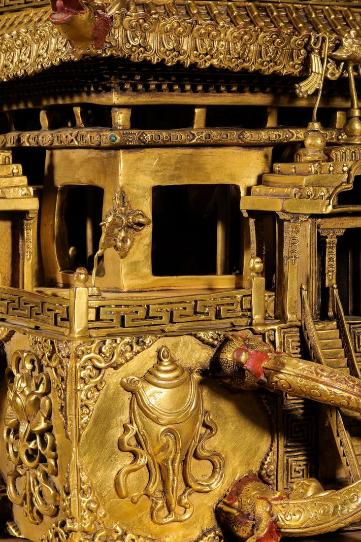 Ming Dynasty gilt bronze mandala - 13