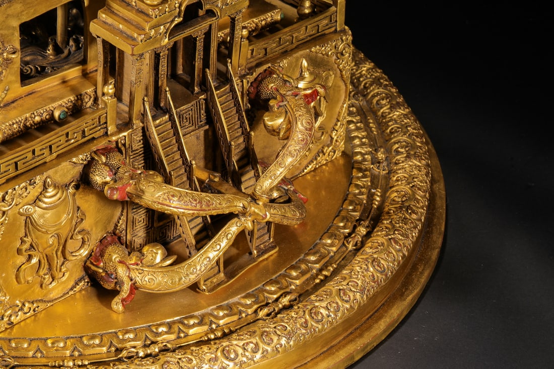 Ming Dynasty gilt bronze mandala - 14
