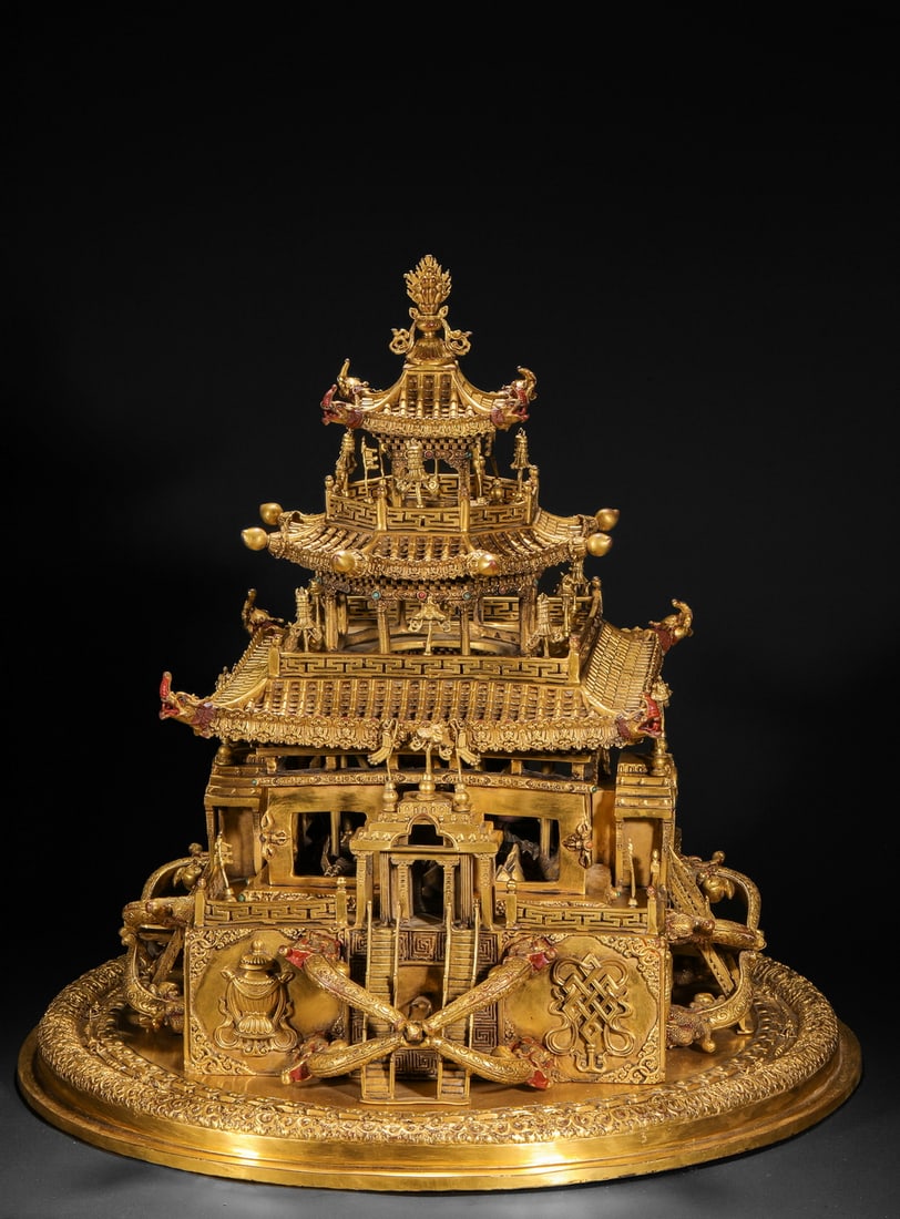 Ming Dynasty gilt bronze mandala - 2