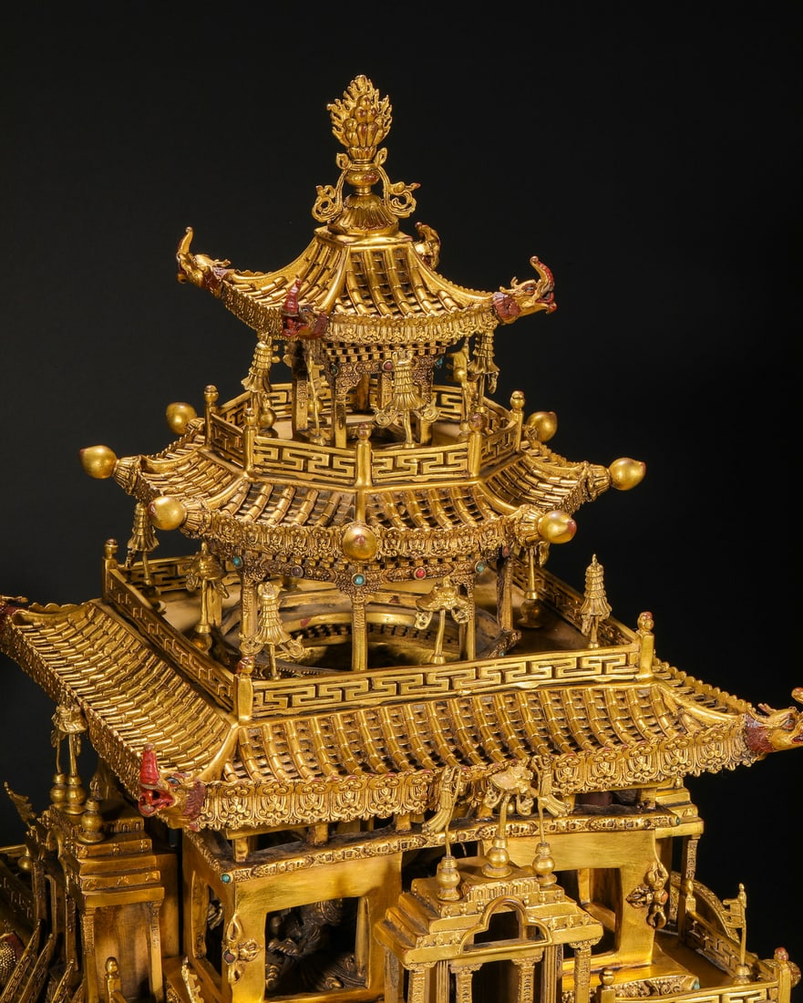 Ming Dynasty gilt bronze mandala - 3