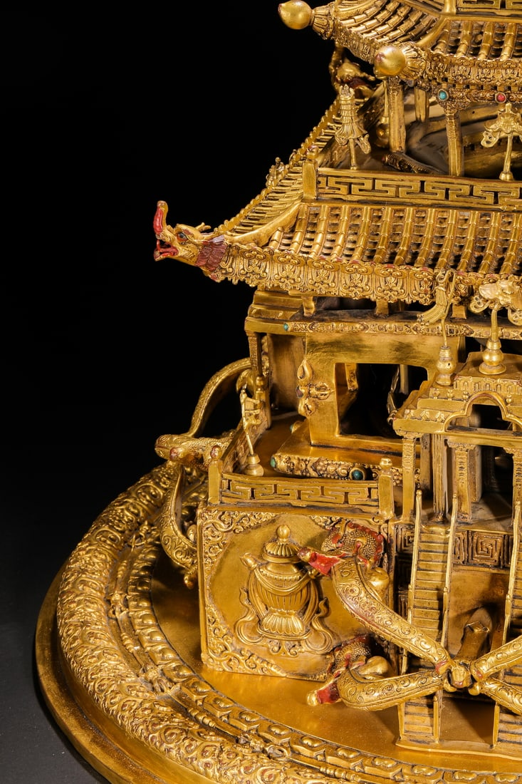 Ming Dynasty gilt bronze mandala - 6
