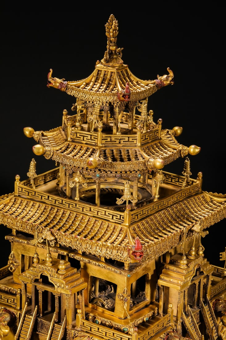 Ming Dynasty gilt bronze mandala - 9