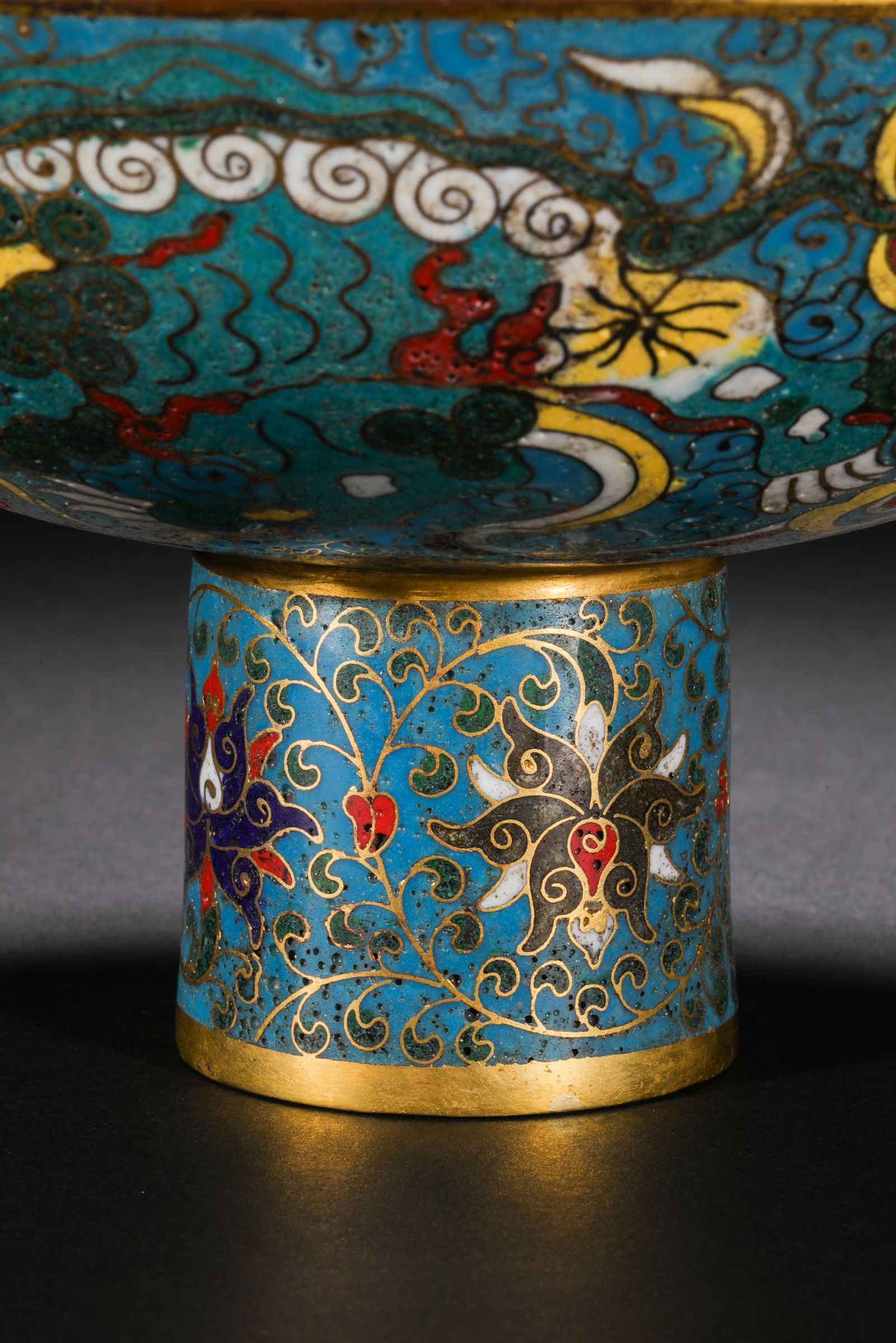 Ming Dynasty Cloisonne Pegasus Pattern Goblet - 12