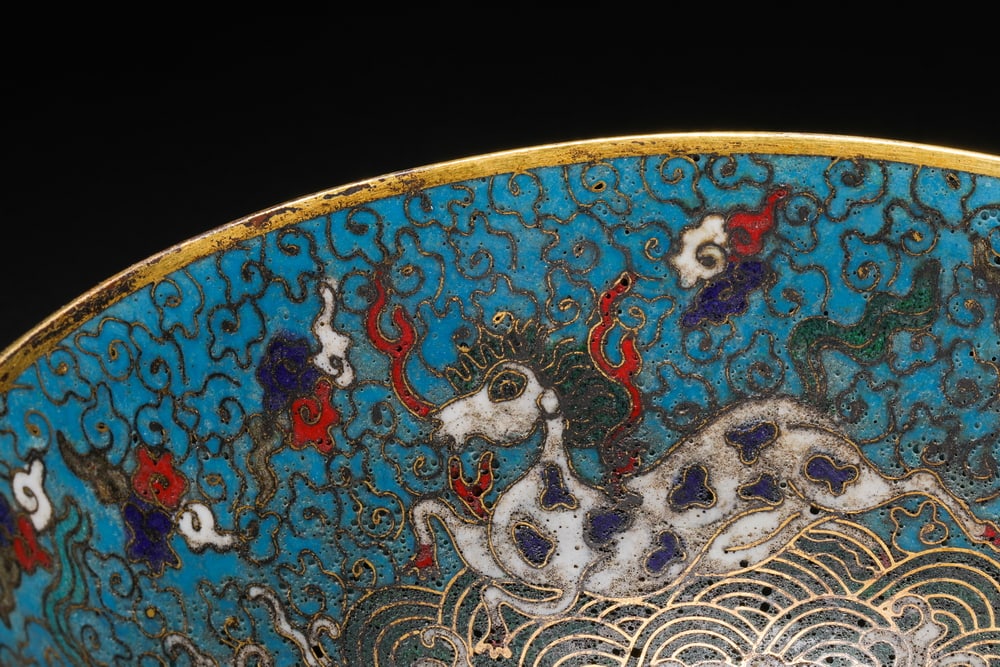 Ming Dynasty Cloisonne Pegasus Pattern Goblet - 4