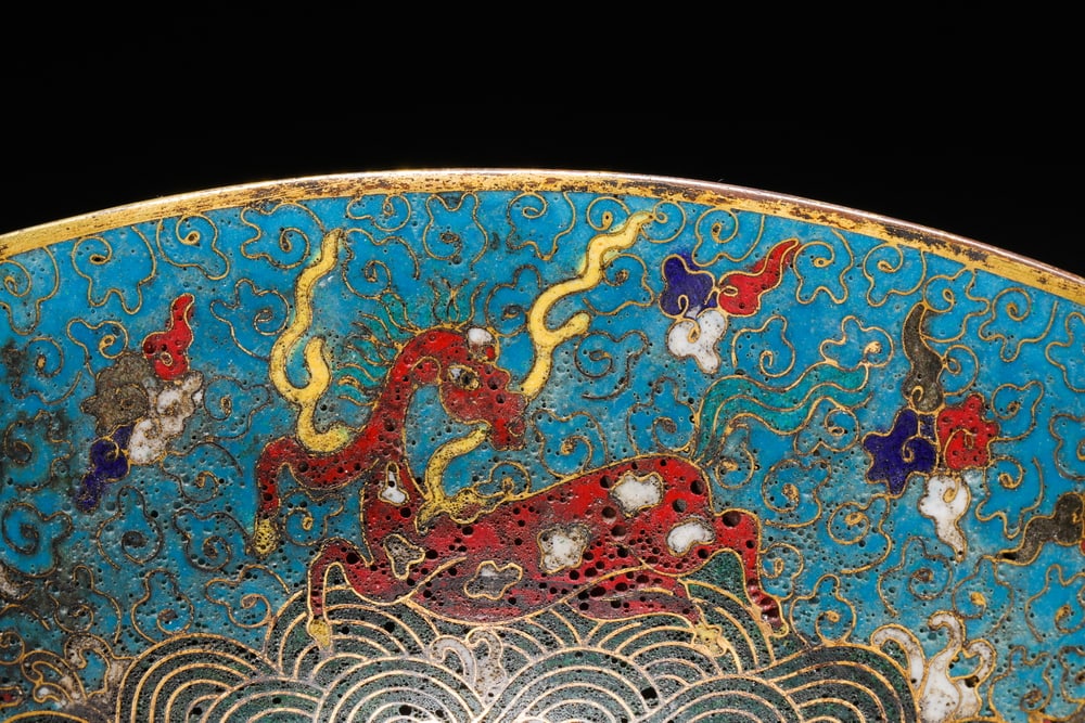 Ming Dynasty Cloisonne Pegasus Pattern Goblet - 5