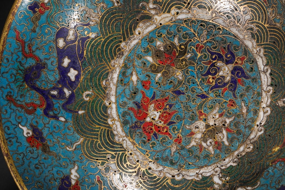 Ming Dynasty Cloisonne Pegasus Pattern Goblet - 8