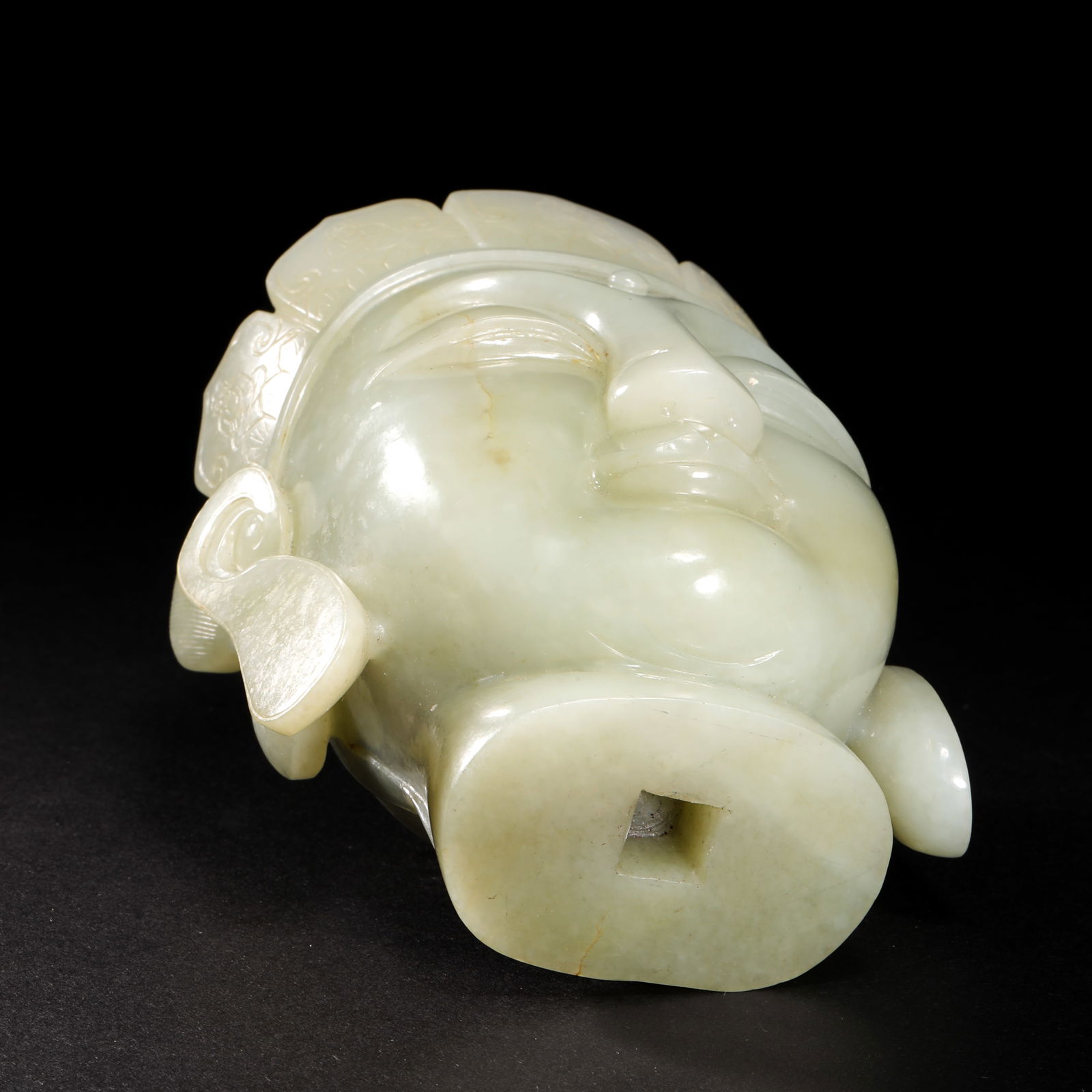Ming Dynasty Hotan jade Buddha head - 12