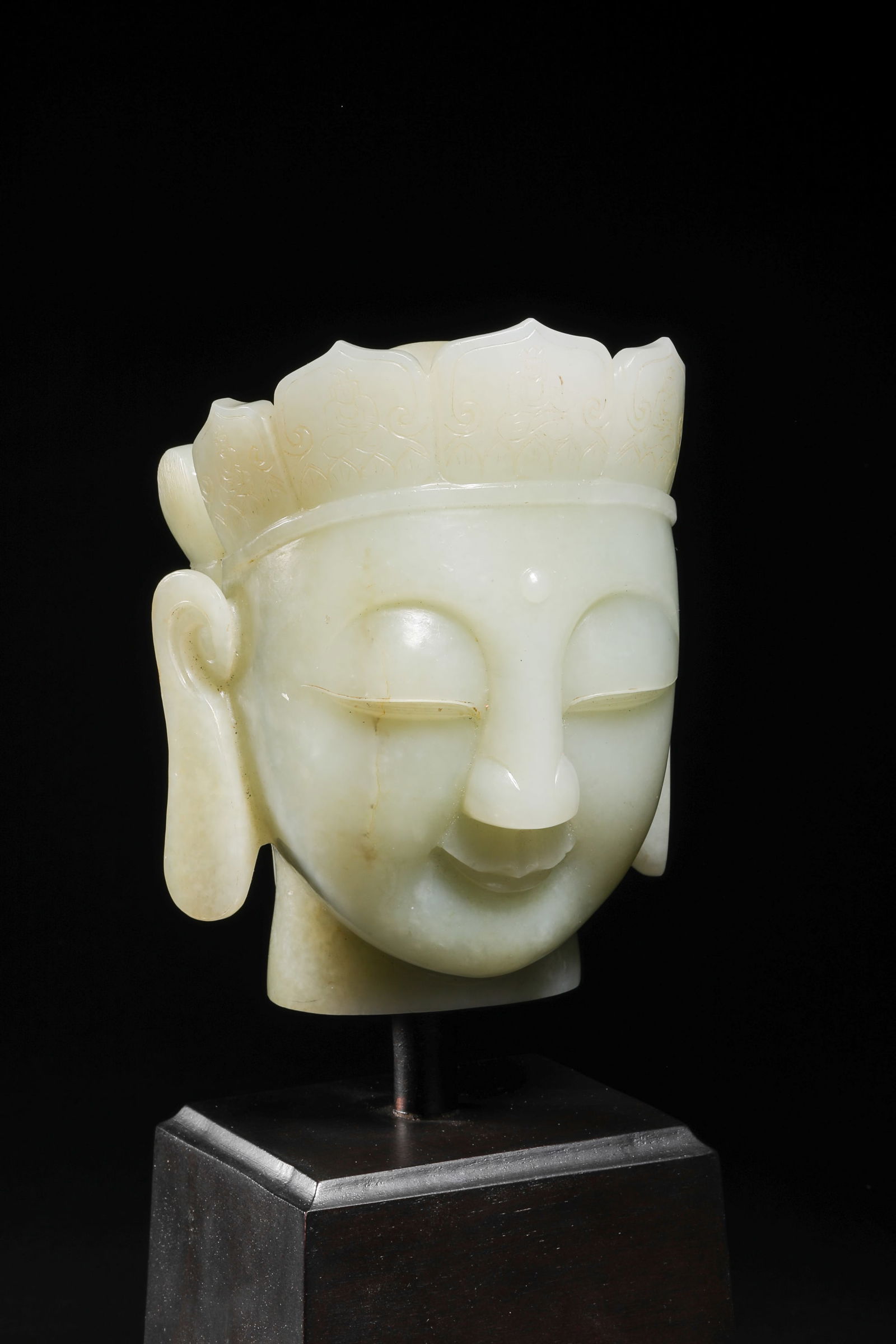 Ming Dynasty Hotan jade Buddha head - 4