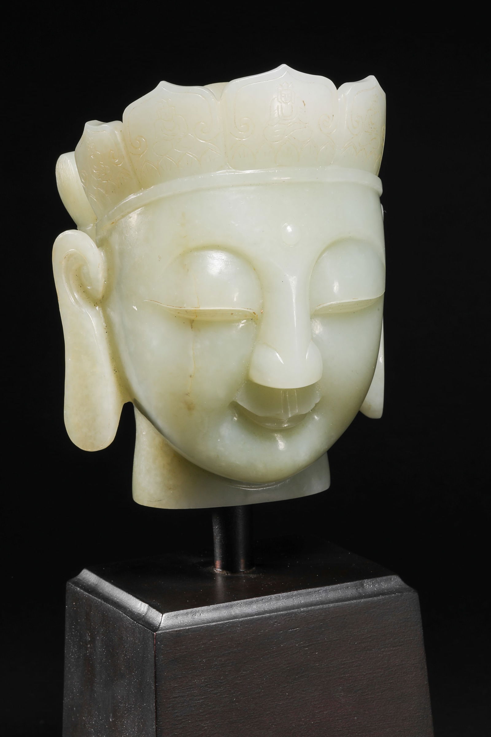 Ming Dynasty Hotan jade Buddha head - 5