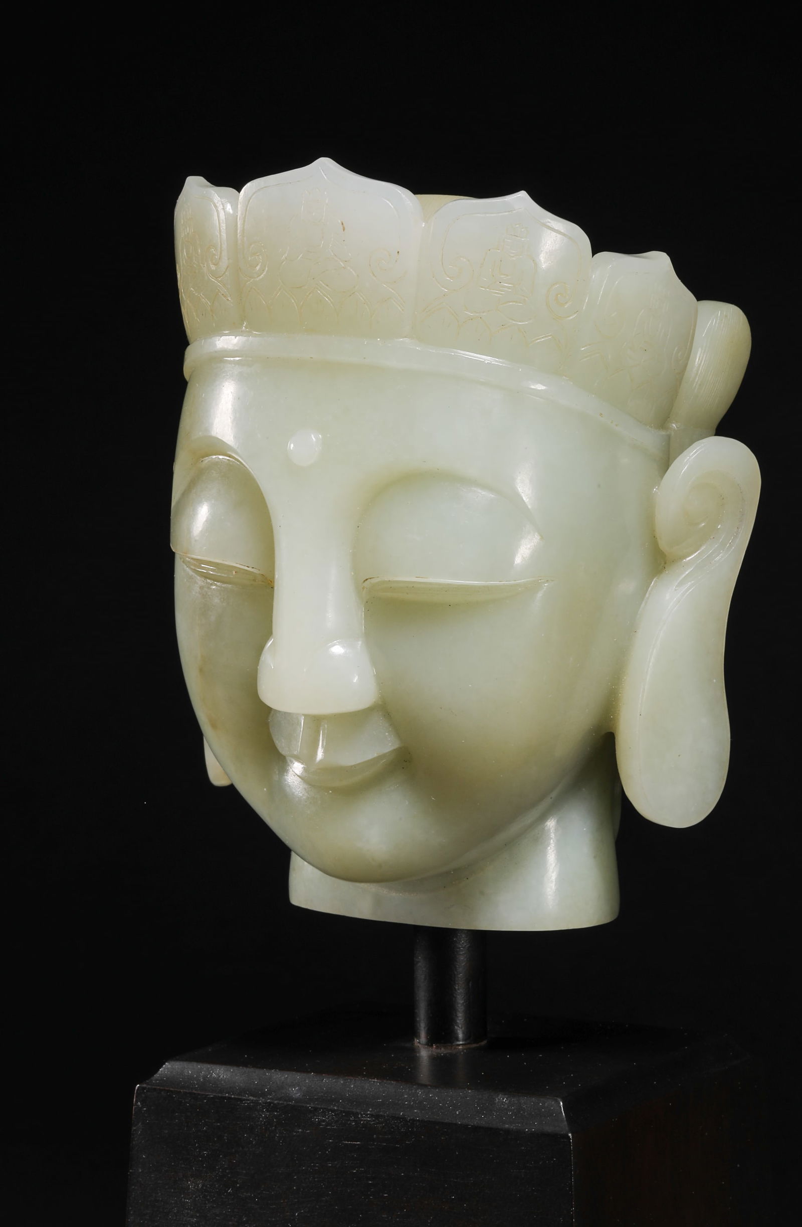 Ming Dynasty Hotan jade Buddha head - 6