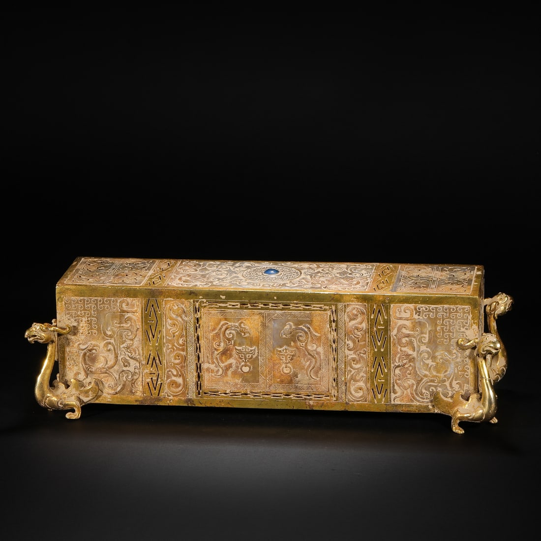 Hetian jade pillow before Ming Dynasty: Hetian jade pillow before Ming DynastyH8cm W35cm