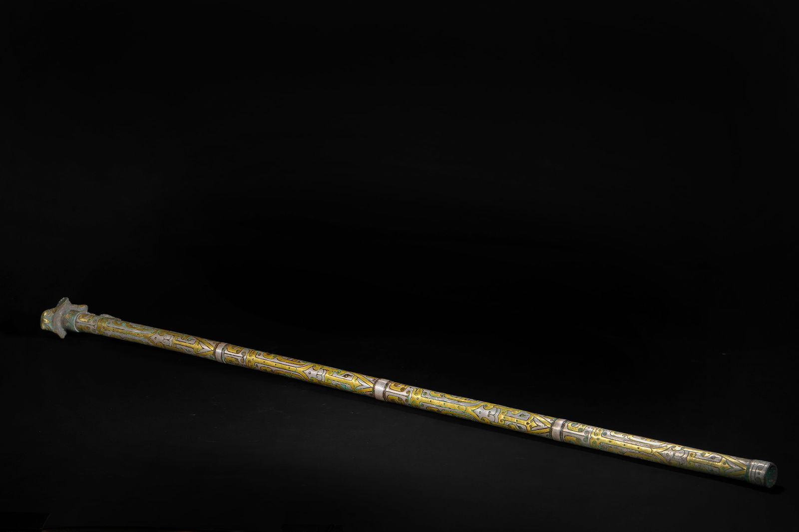 Before the Ming Dynasty, gold and silver walking sticks were used: Before the Ming Dynasty, gold and silver walking sticks were usedH83cm W13cm