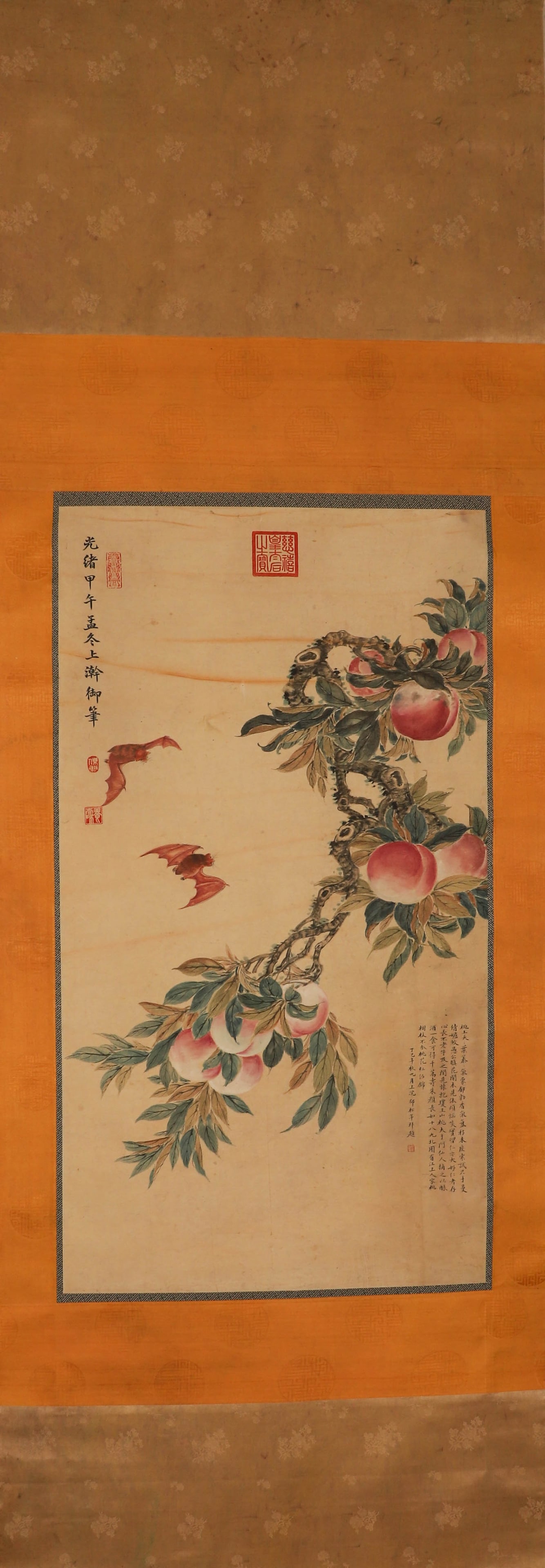 Qing Dynasty, silk scroll scroll signed (Cixi): Qing Dynasty, silk scroll scroll signed (Cixi)Height: 113cm, width: 61.5cm