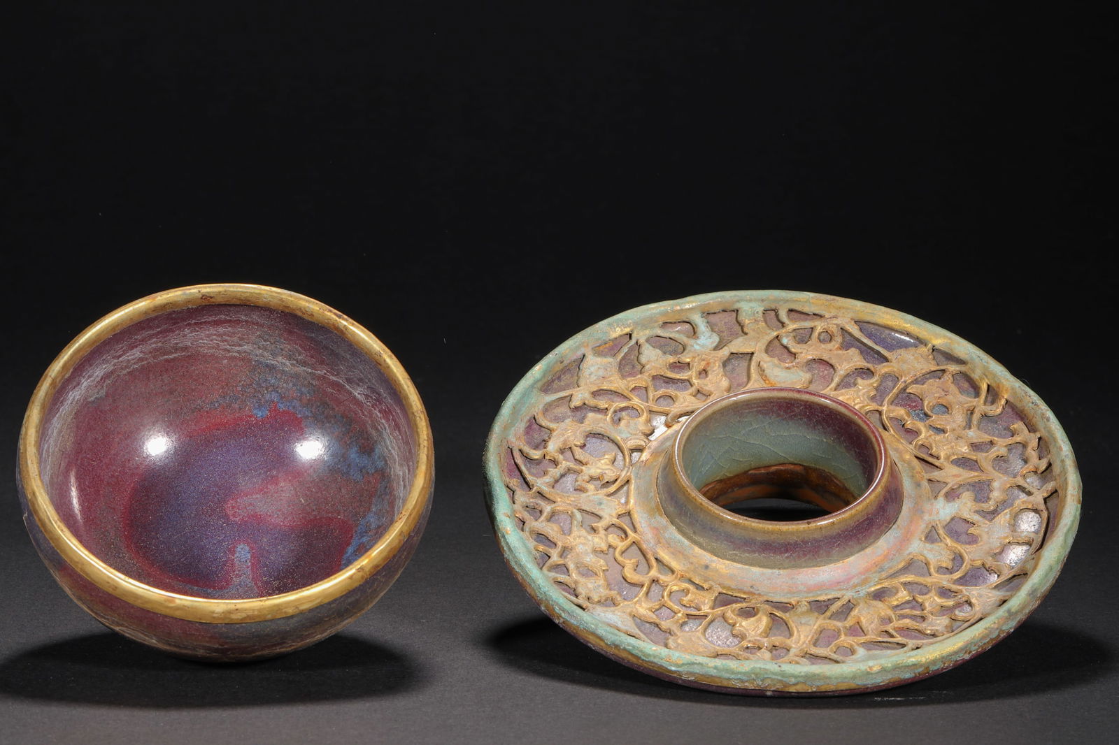 Ming Dynasty Jun porcelain tea cup - 4