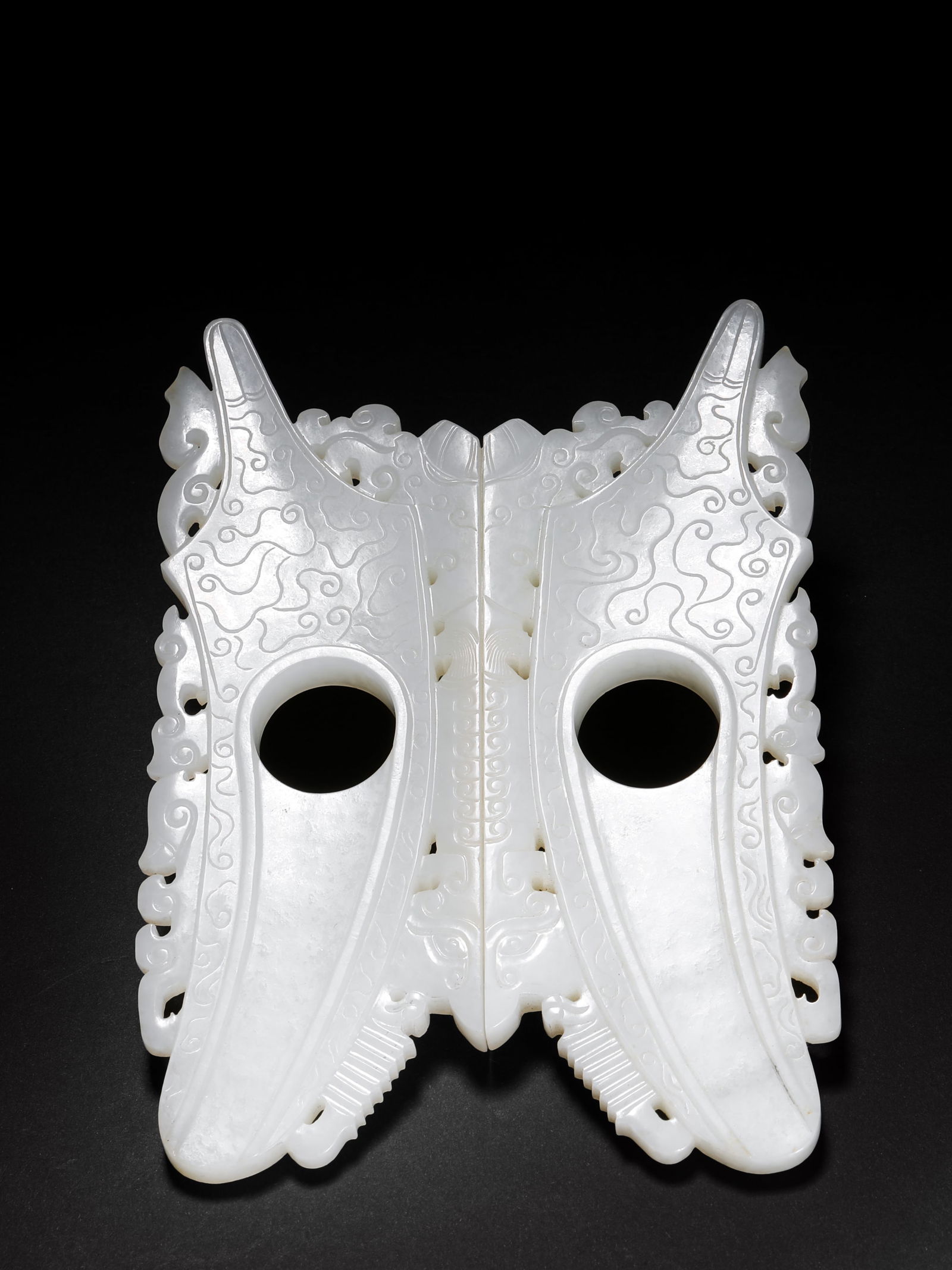 Qing Dynasty Hetian jade double jade - 5