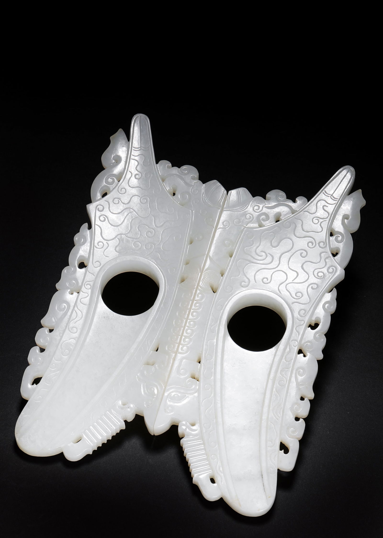 Qing Dynasty Hetian jade double jade - 6