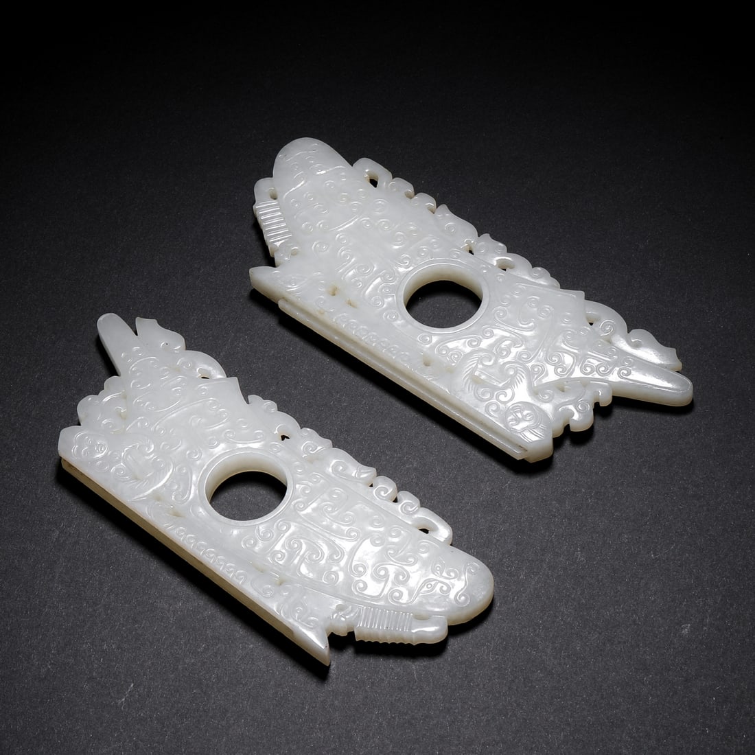 Qing Dynasty Hetian jade double jade - 7