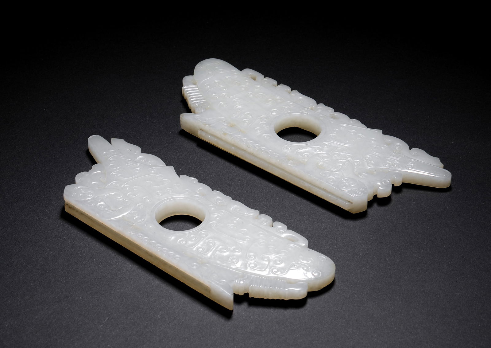 Qing Dynasty Hetian jade double jade - 8