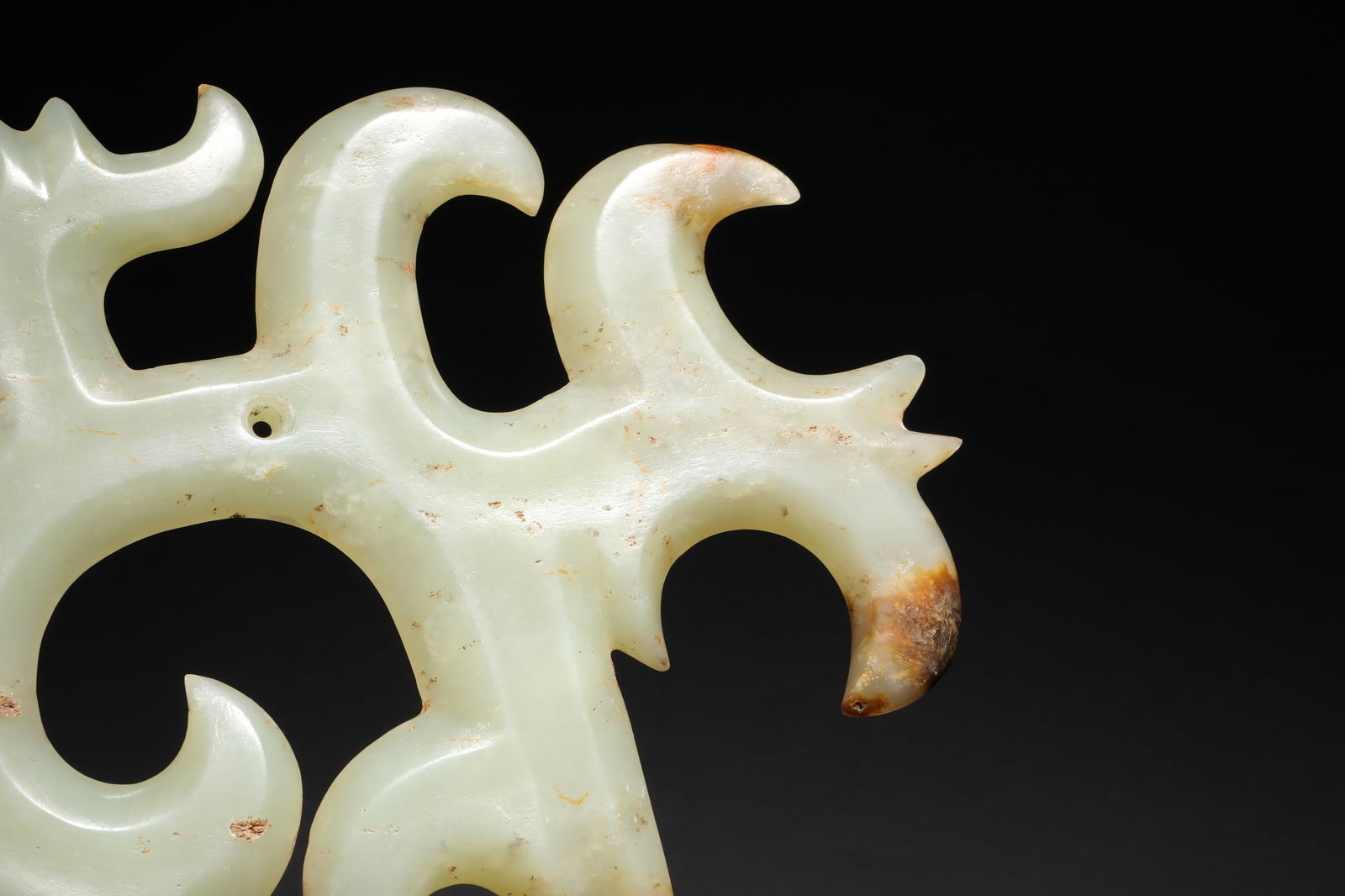 Jade jade with cloud pattern before Ming Dynasty - 11