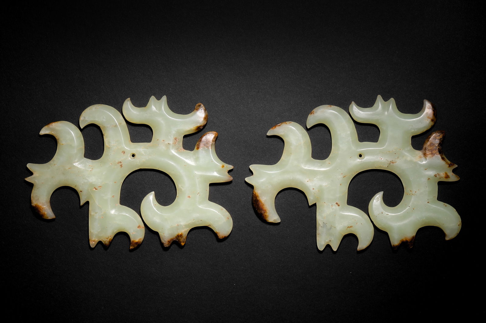 Jade jade with cloud pattern before Ming Dynasty - 2