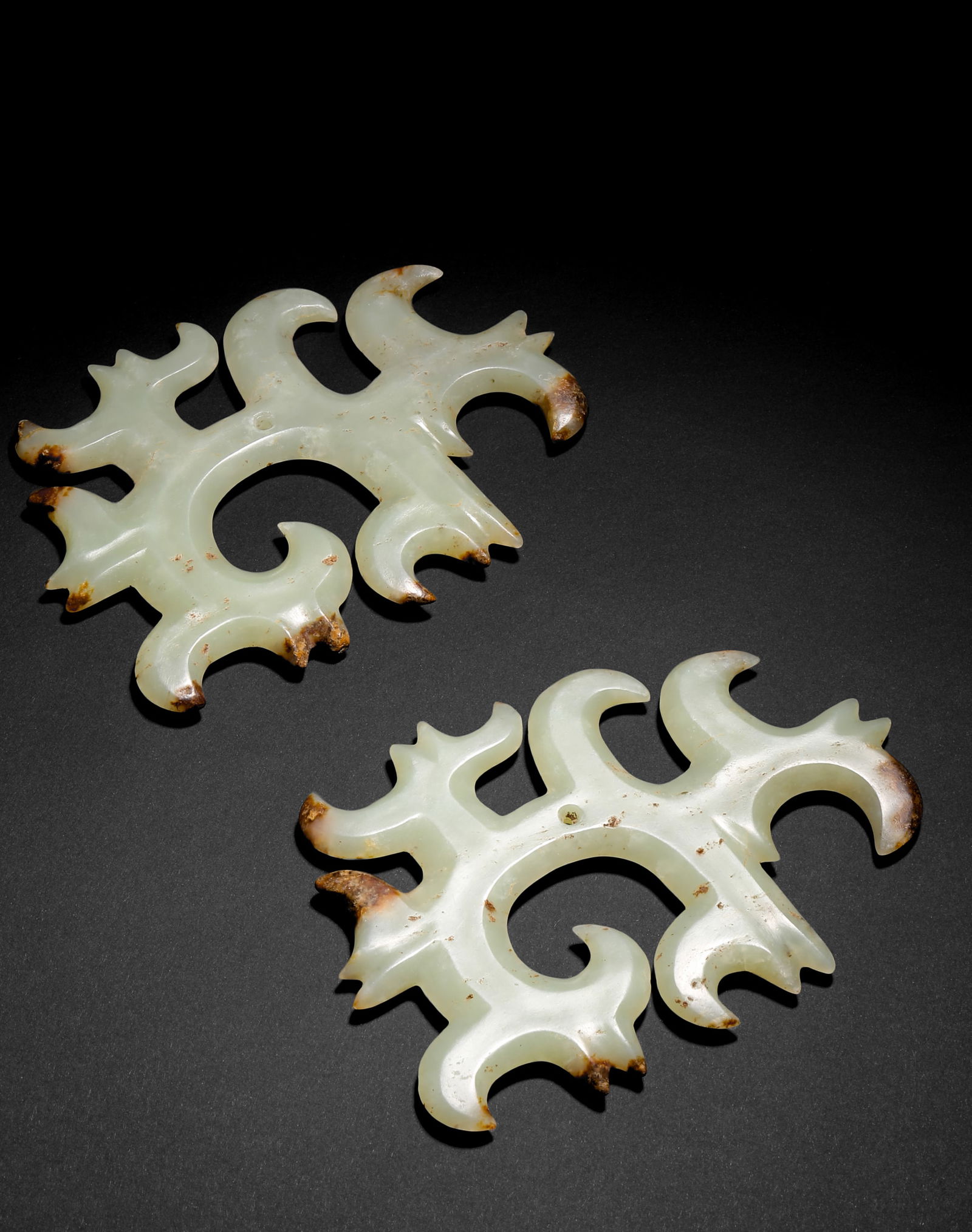 Jade jade with cloud pattern before Ming Dynasty - 4