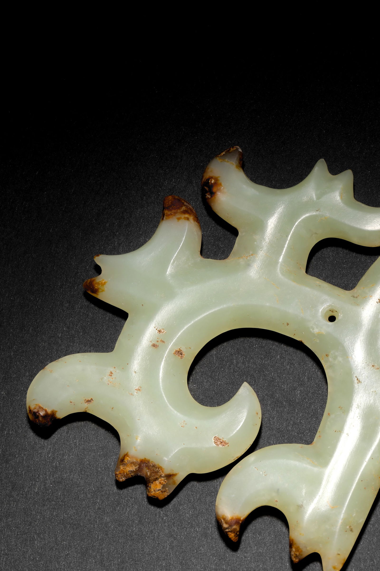 Jade jade with cloud pattern before Ming Dynasty - 7