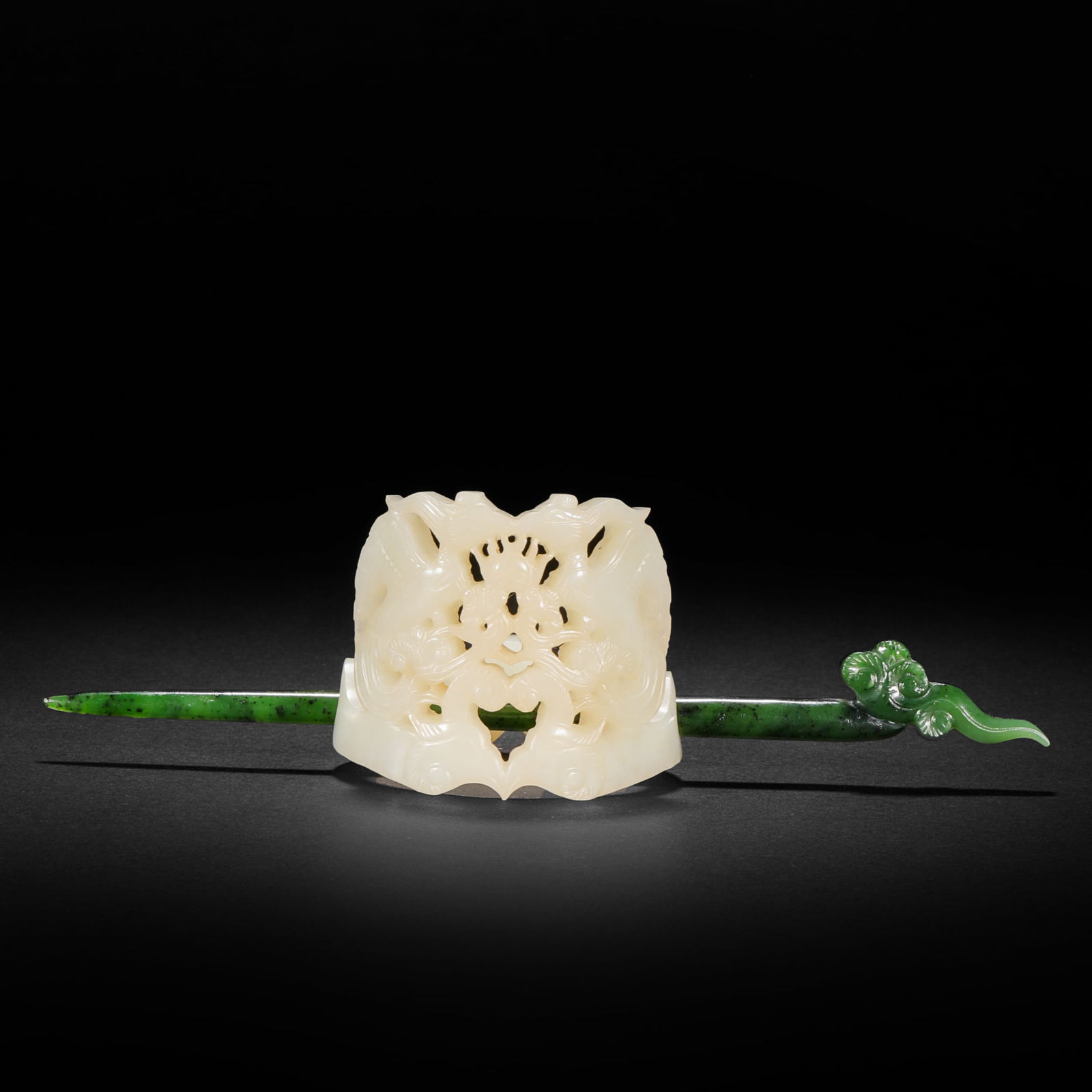 Qing Dynasty Hotan Jade Ben: Qing Dynasty Hotan Jade BenH16cm W4.5cm Weight65g