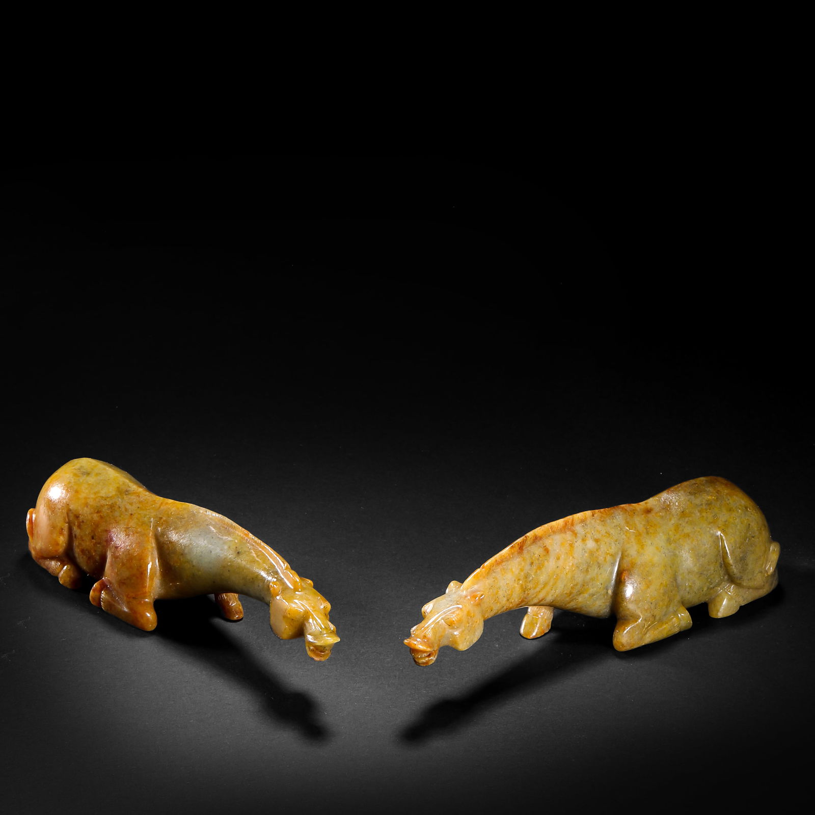Ming Dynasty Hotan jade horse ornaments: Ming Dynasty Hotan jade horse ornamentsH13cm W3cm Weight304g