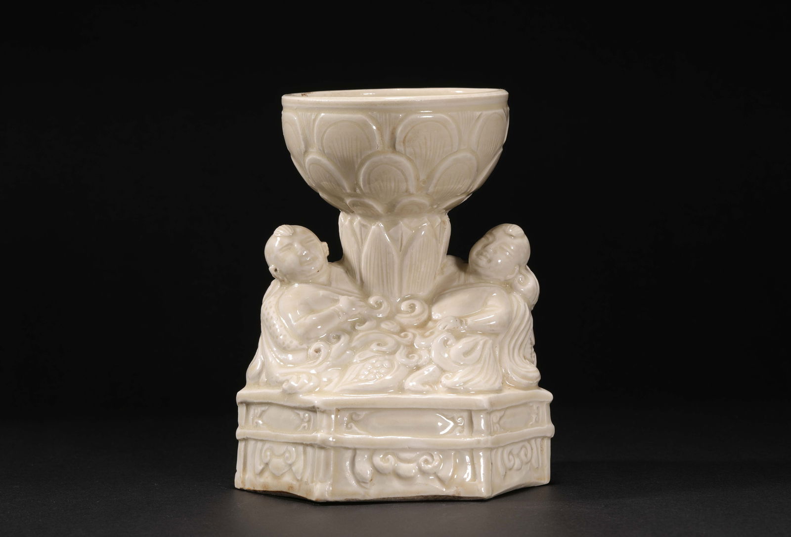 Ding kiln candlestick before Ming Dynasty - 2