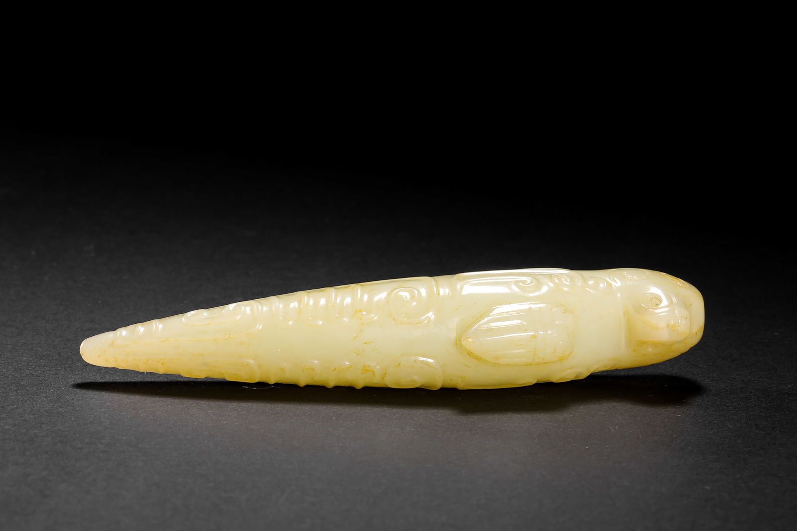 Jade silkworm before Ming Dynasty - 12