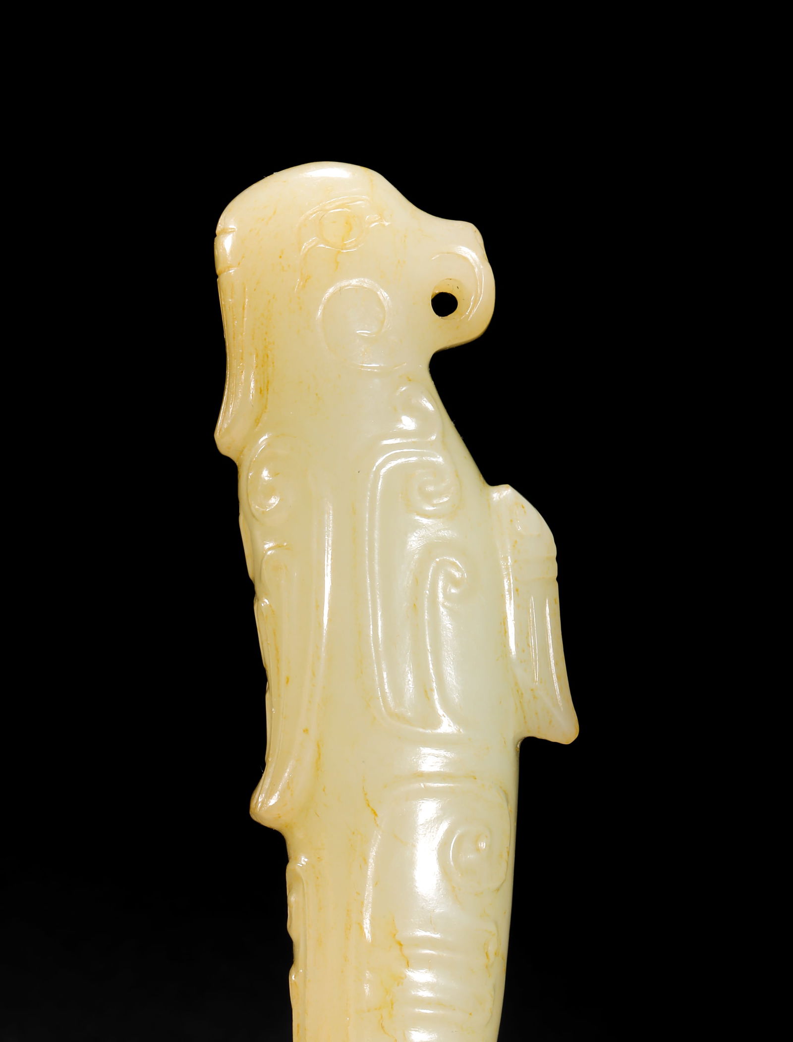 Jade silkworm before Ming Dynasty - 2