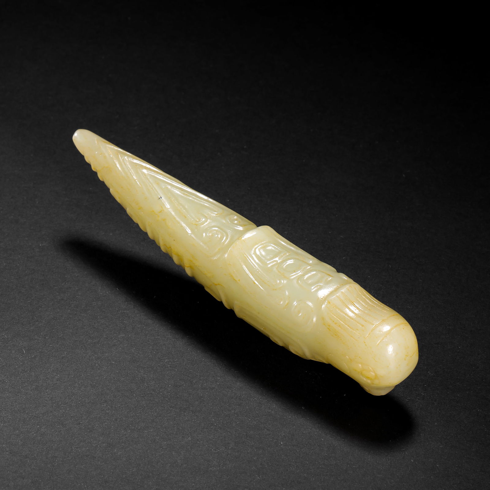 Jade silkworm before Ming Dynasty - 7