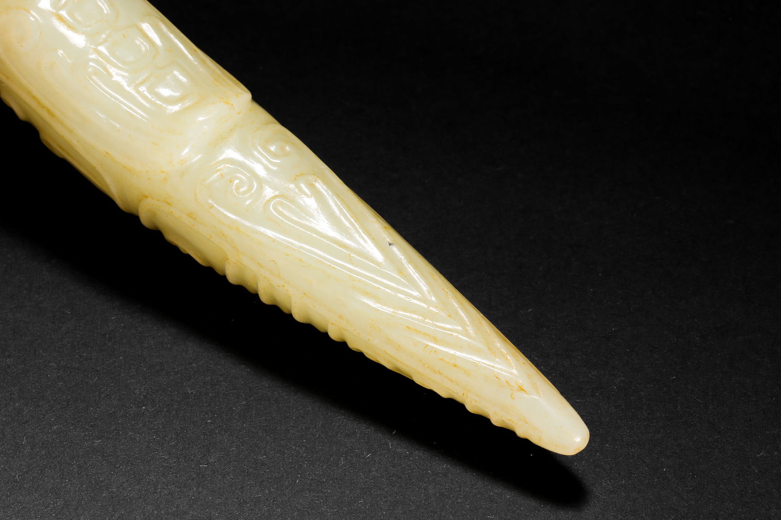 Jade silkworm before Ming Dynasty - 8