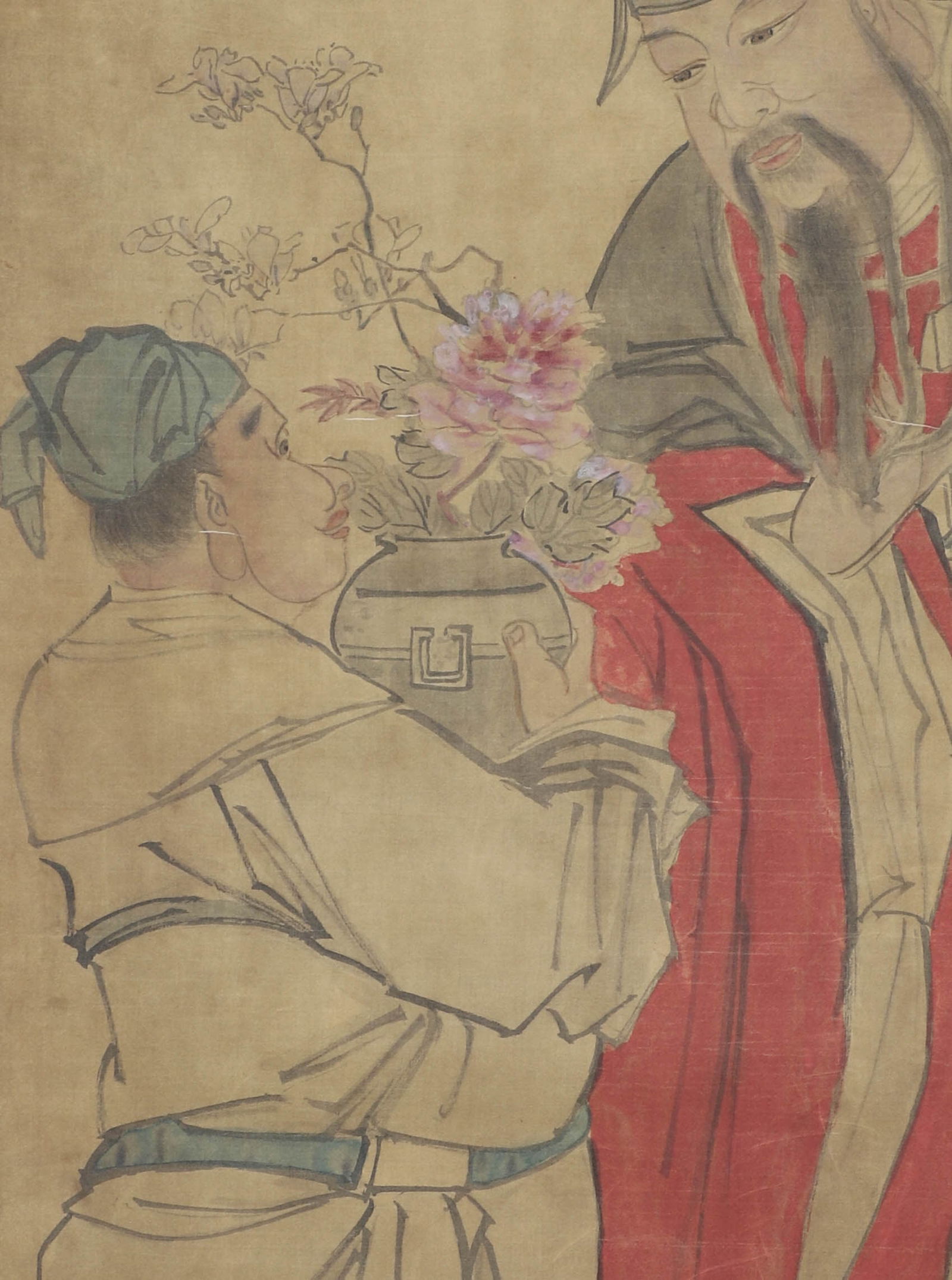 Ming Dynasty, silk scroll signed (Su Dongpo) - 5