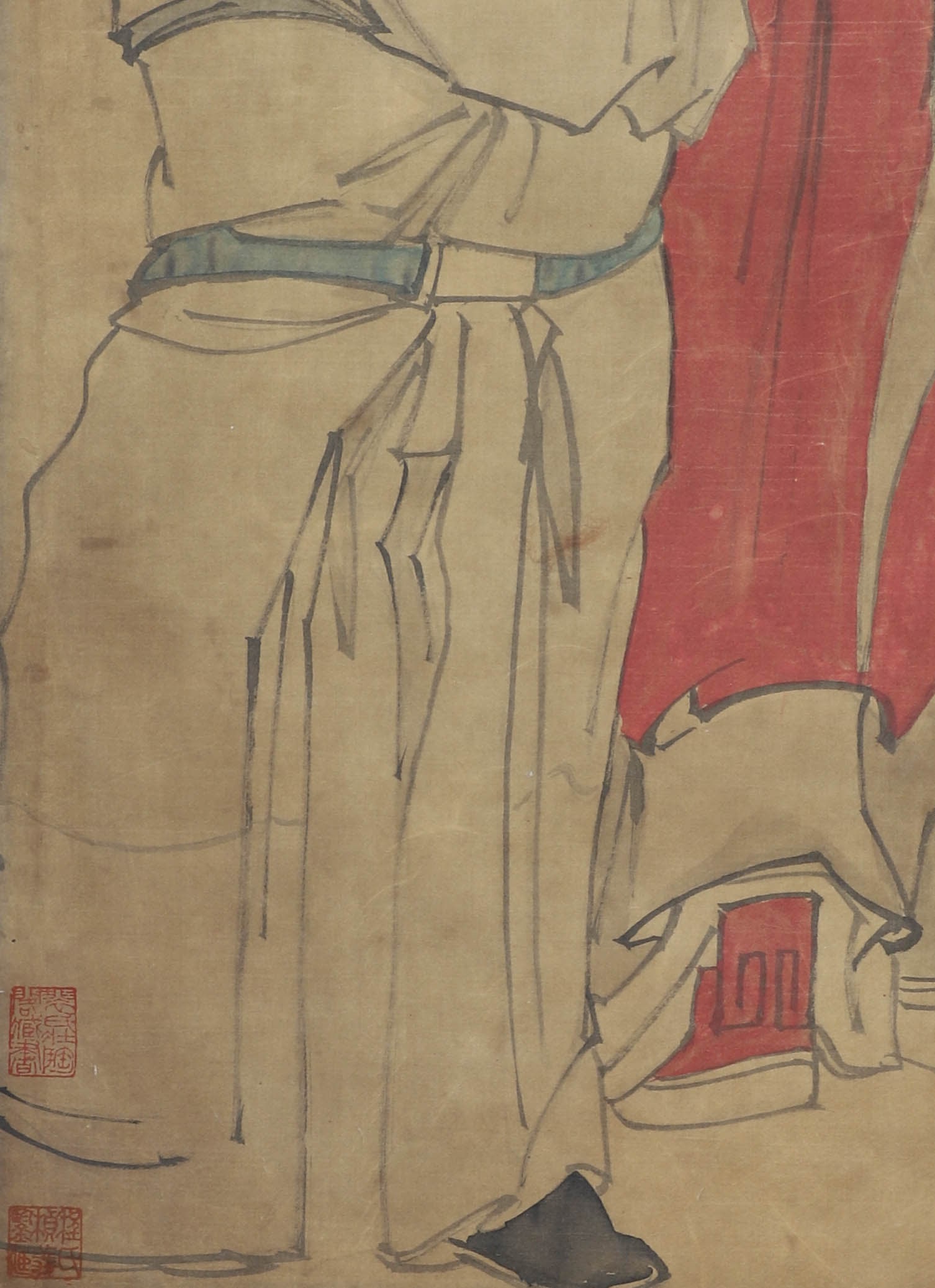 Ming Dynasty, silk scroll signed (Su Dongpo) - 6