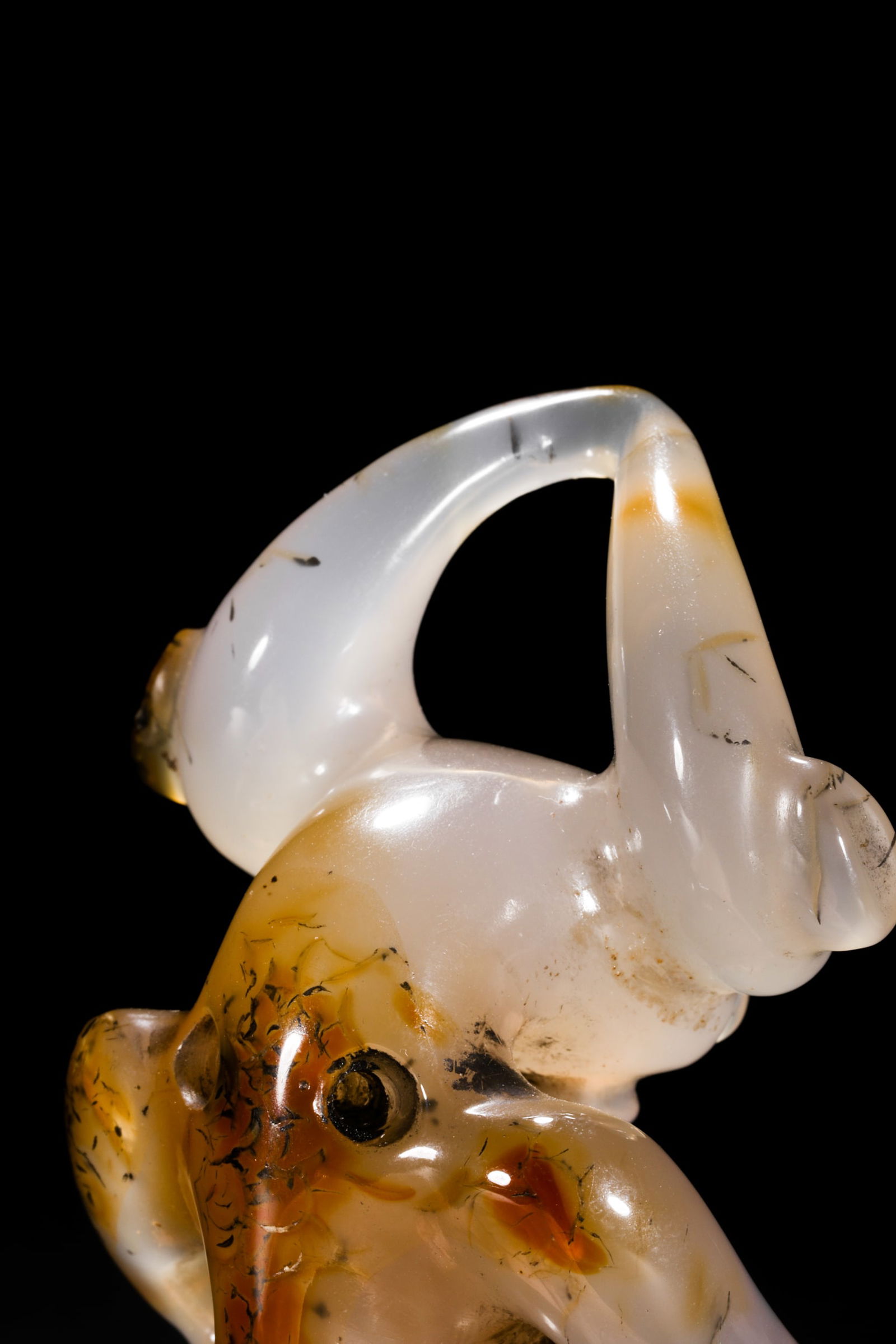 Qing Dynasty agate god - 10