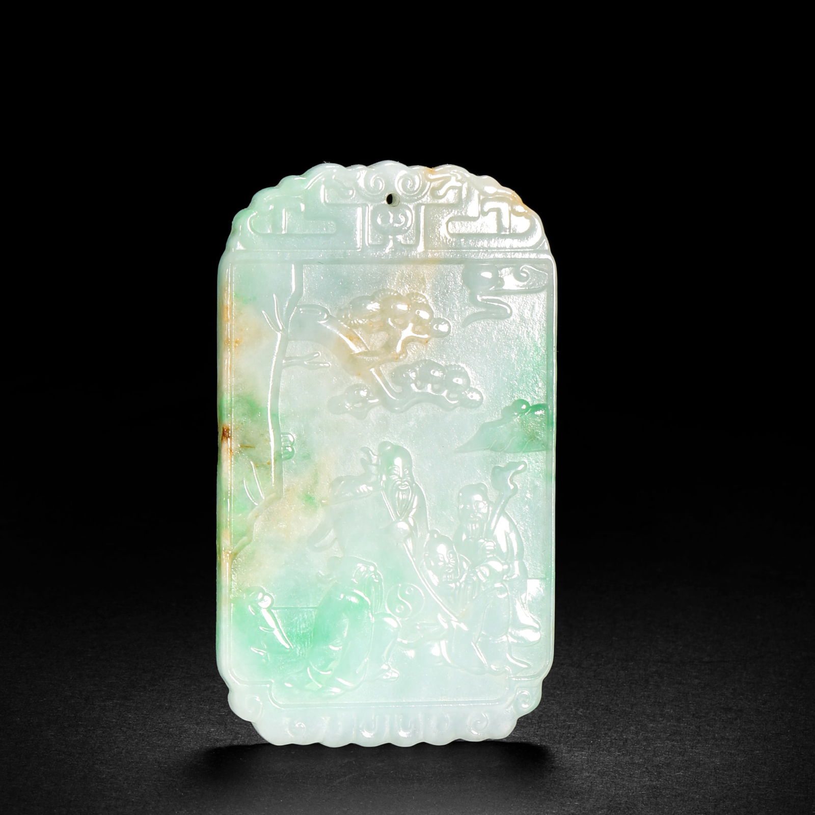 Qing Dynasty pastel character story board: Qing Dynasty pastel character story boardH7cm W4cm Weight43g