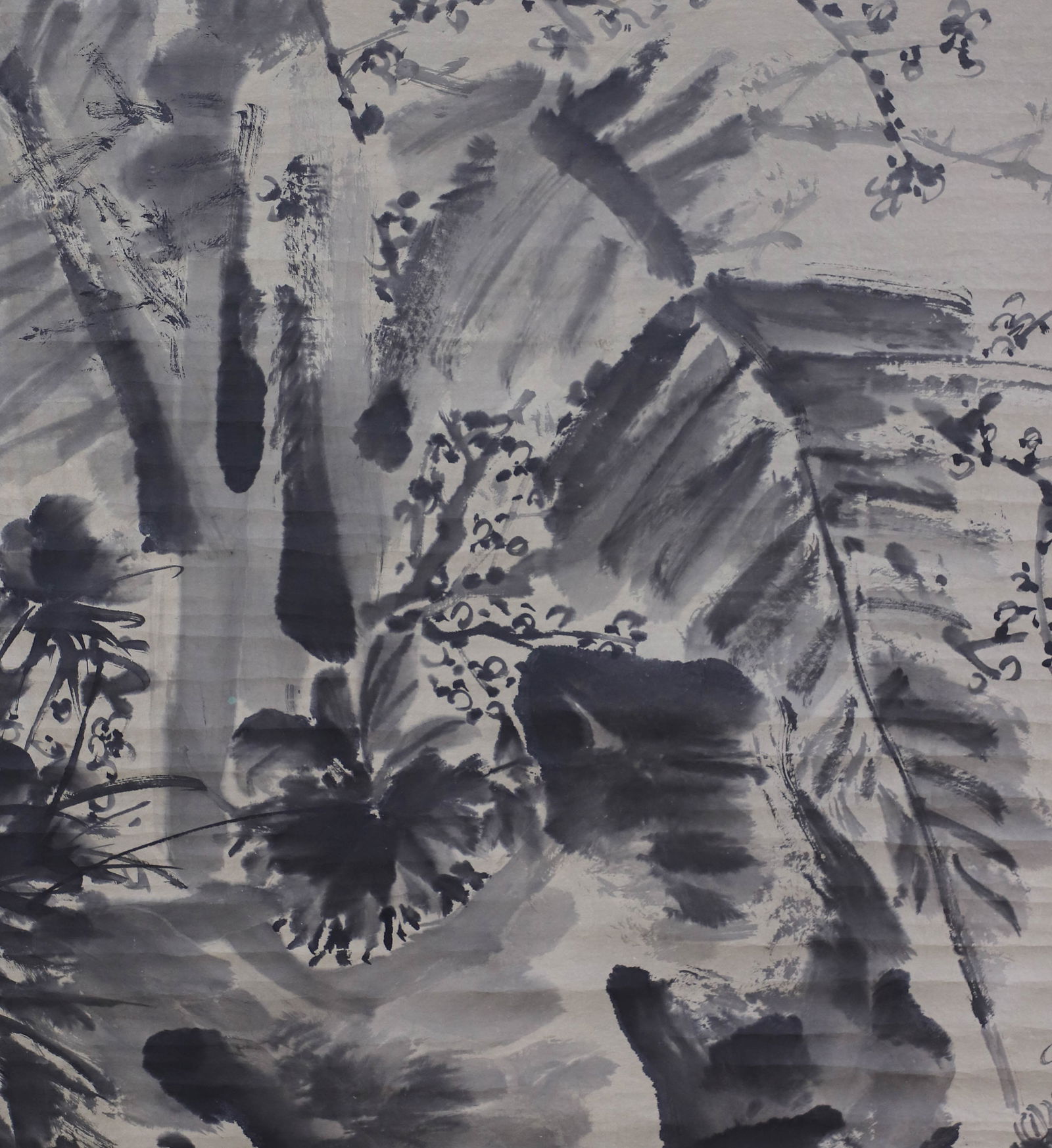 Qing Dynasty, paper landscape scroll signed (Xu Wei) - 3