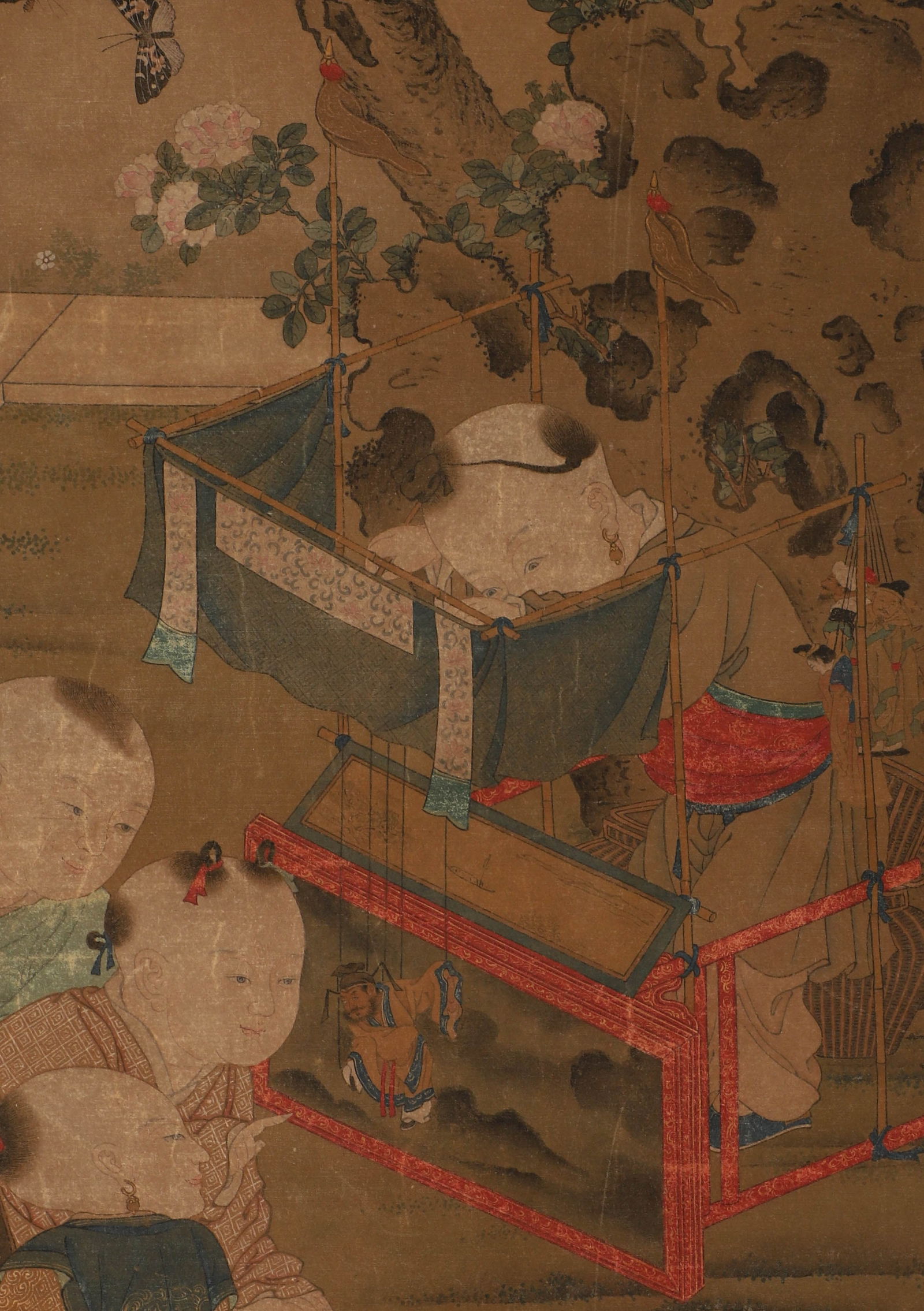 Qing Dynasty, silk scroll scroll signed by Jiao Bingzhen - 4