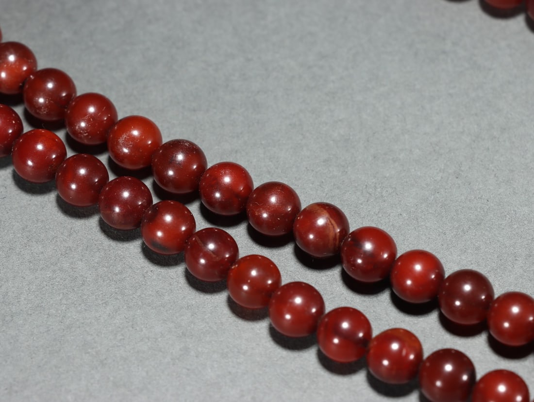 Qing Dynasty Beeswax Buddha Beads - 4
