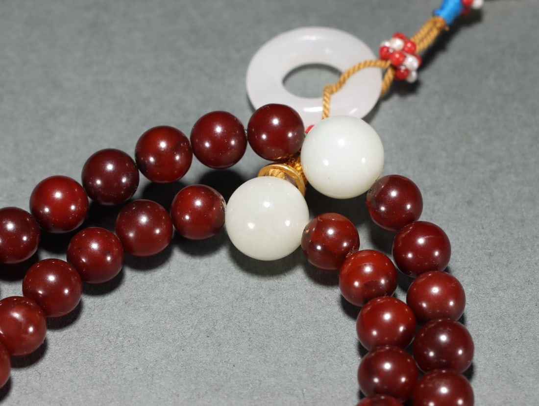 Qing Dynasty Beeswax Buddha Beads - 6