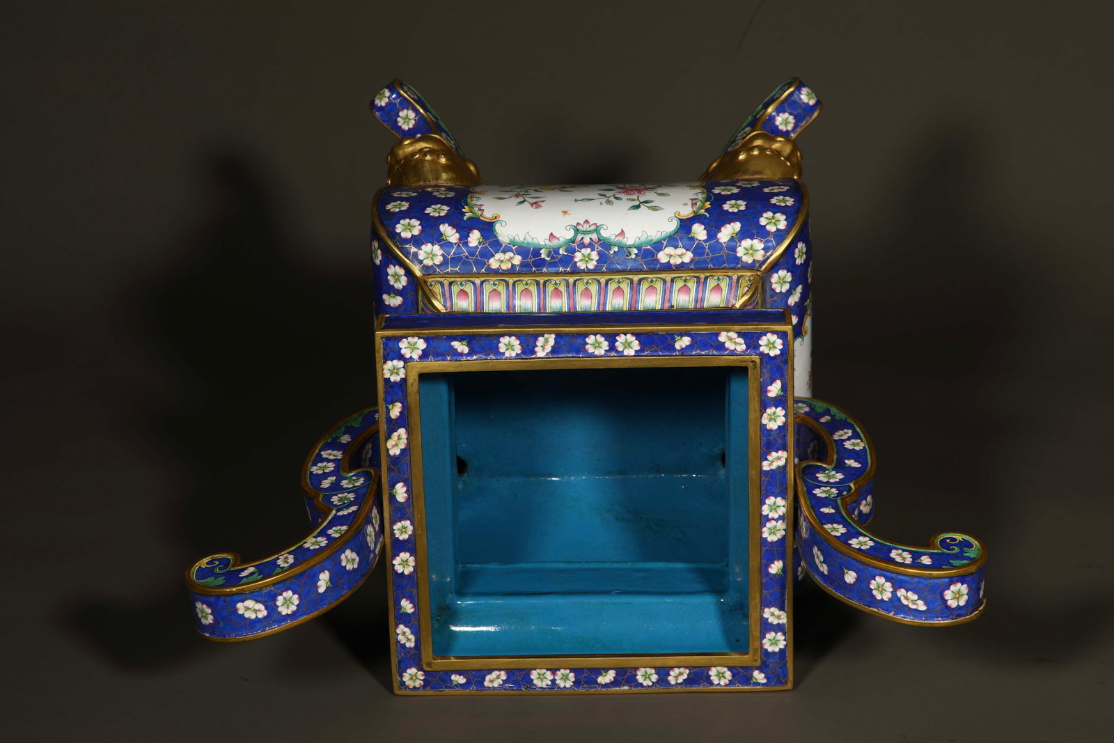 Qing Dynasty Painted Enamel Five Offerings - 12