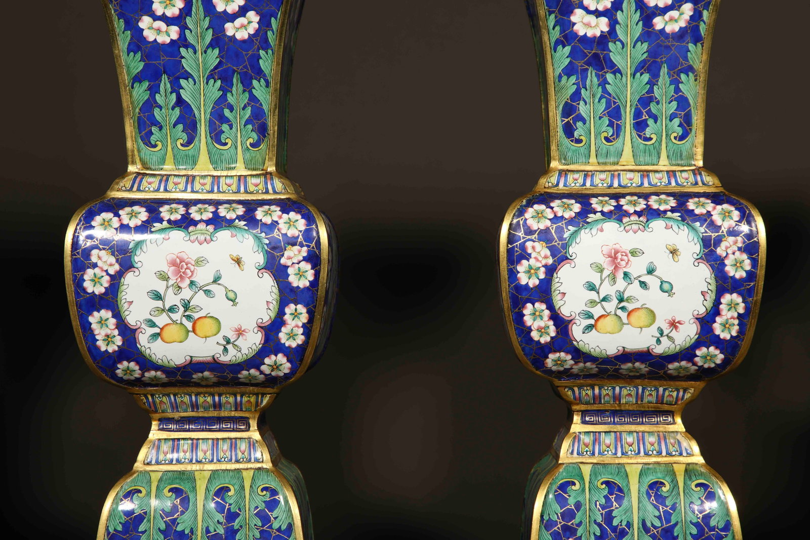 Qing Dynasty Painted Enamel Five Offerings - 16