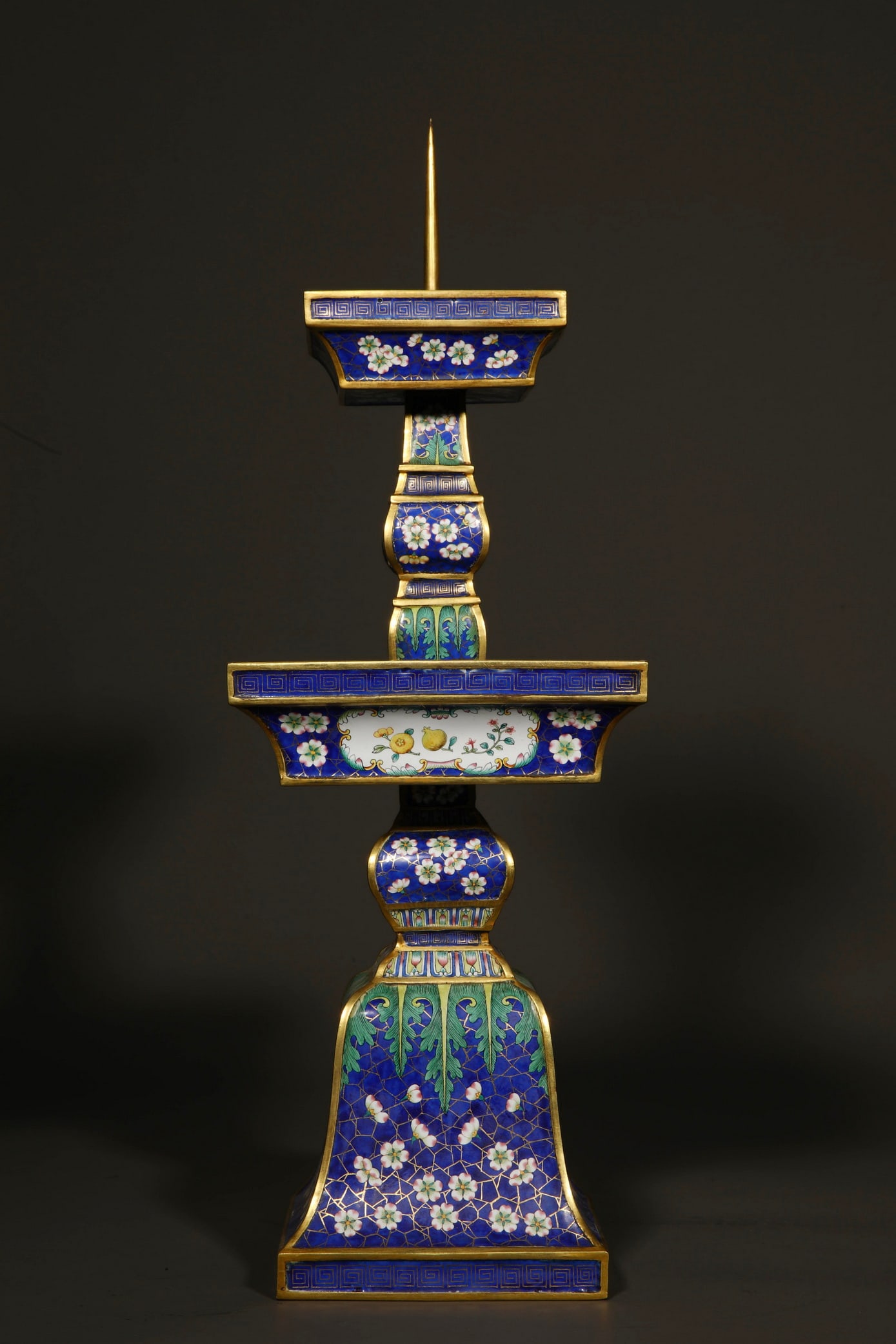 Qing Dynasty Painted Enamel Five Offerings - 19
