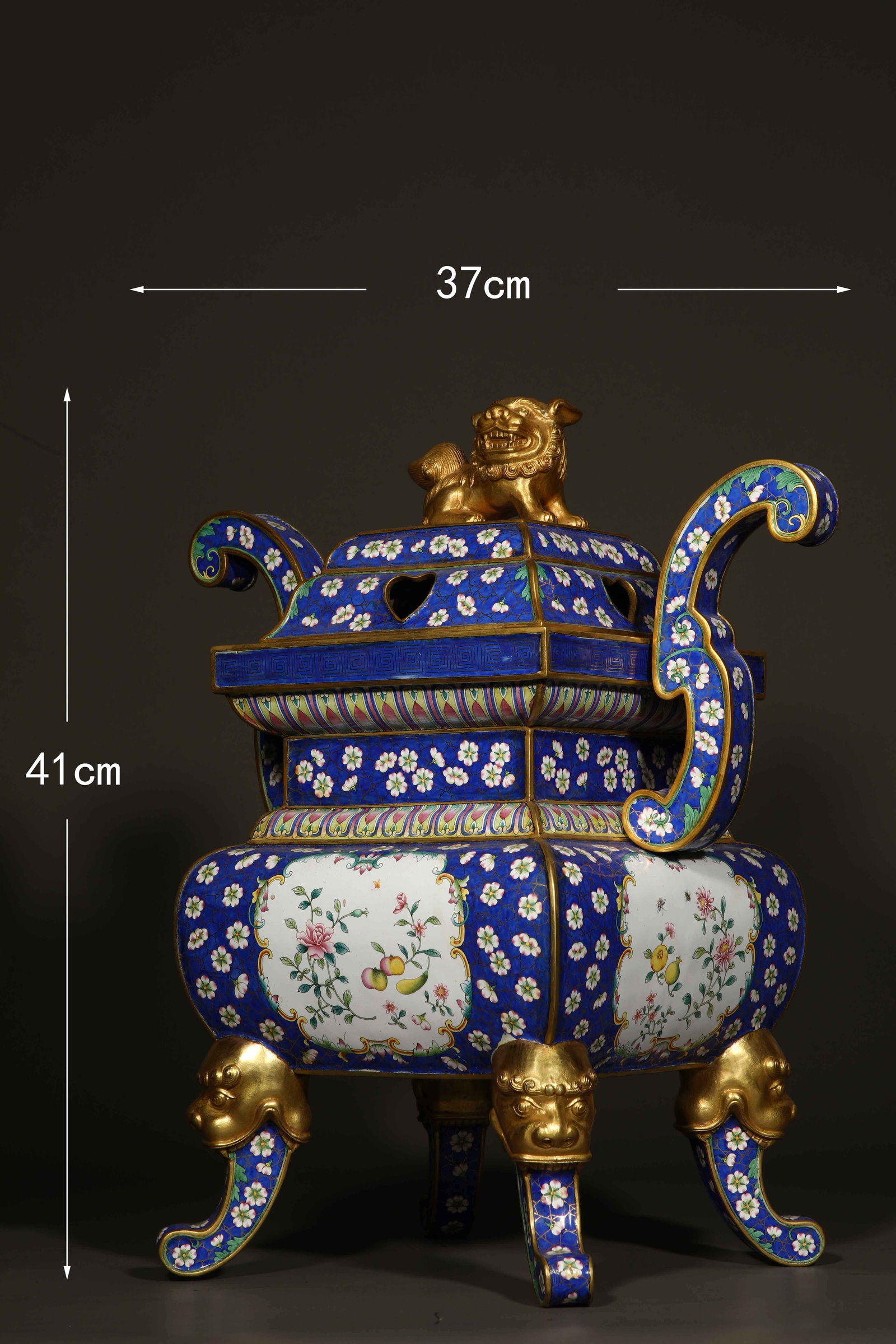 Qing Dynasty Painted Enamel Five Offerings - 2