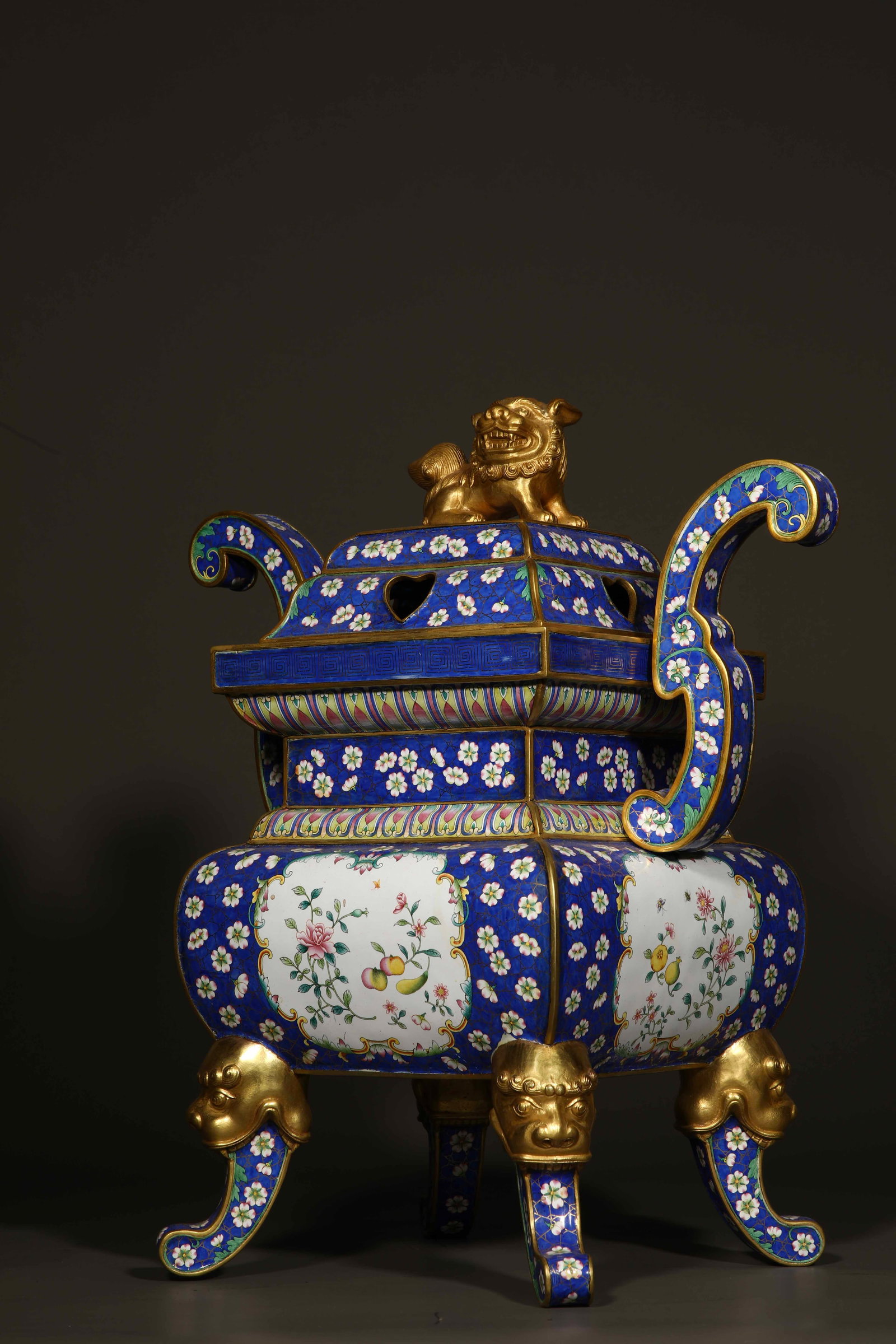 Qing Dynasty Painted Enamel Five Offerings - 8