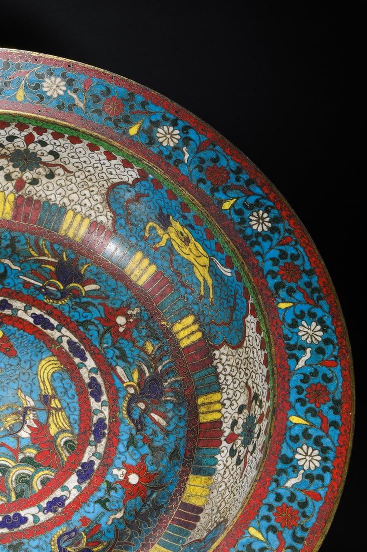 Ming Dynasty cloisonné flowerpot - 5