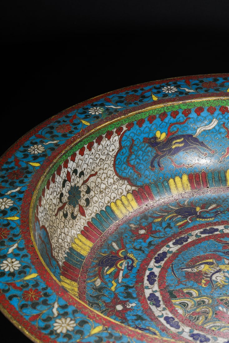 Ming Dynasty cloisonné flowerpot - 8