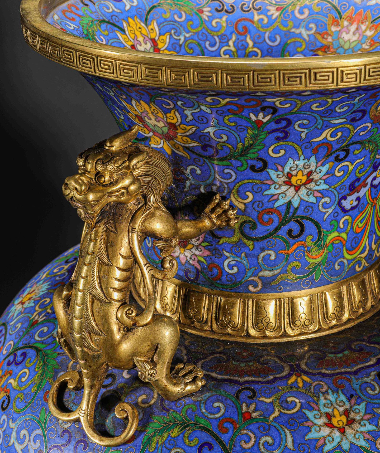 Qing Dynasty Cloisonné Dragon Pattern Zun - 12