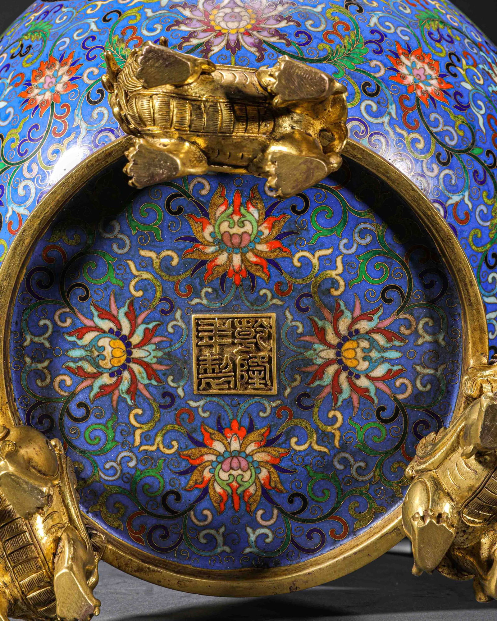 Qing Dynasty Cloisonné Dragon Pattern Zun - 13